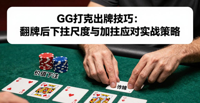 GG扑克出牌技巧：翻牌后下注尺度与加注应对实战策略
