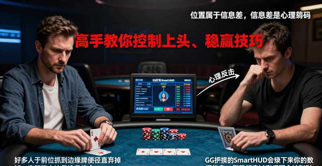 GG扑克心理战术：位置不好咋打？高手教你控制上头、稳赢技巧