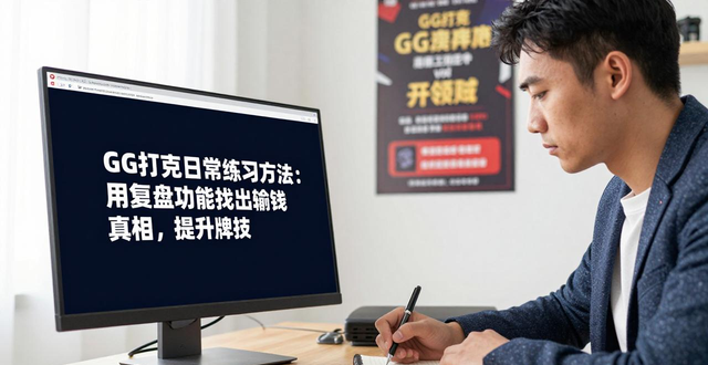 GG扑克日常练习方法：用复盘功能找出输钱真相，提升牌技