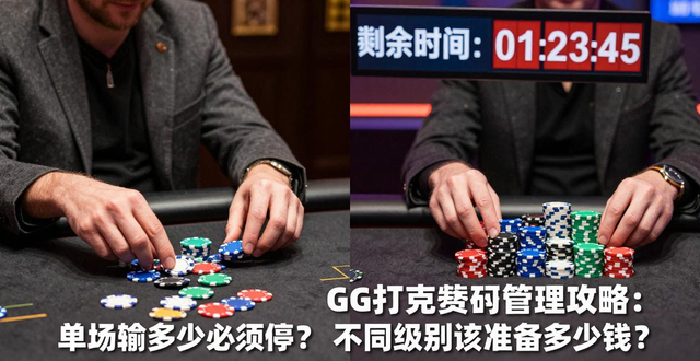 GG扑克筹码管理攻略：单场输多少必须停？不同级别该准备多少钱？