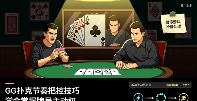 GG扑克节奏把控技巧，学会掌握牌局主动权