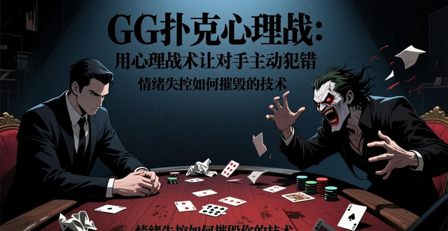 GG扑克心理战：用心理战术让对手主动犯错