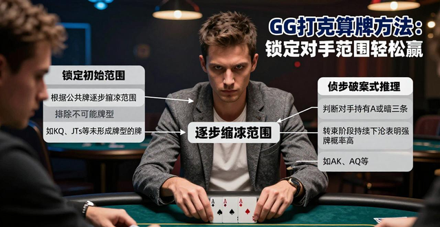 GG扑克算牌方法：读牌读心，锁定对手范围轻松赢
