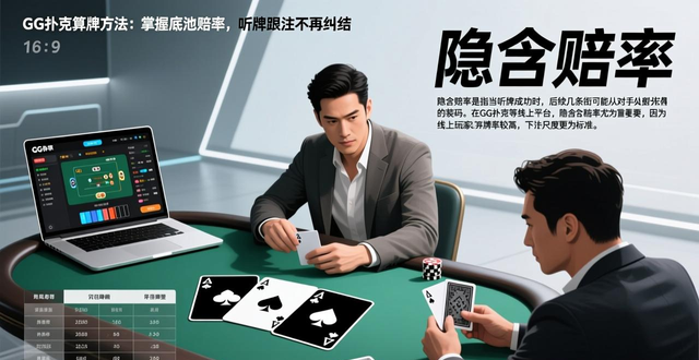 GG扑克算牌方法：掌握底池赔率，听牌跟注不再纠结