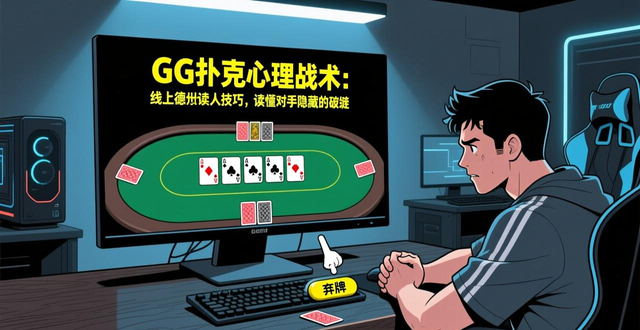 GG扑克心理战术：线上德州读人技巧，读懂对手隐藏的破绽