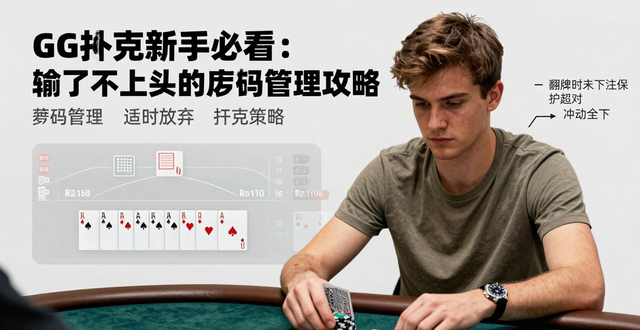 GG扑克新手必看：输了不上头的筹码管理攻略
