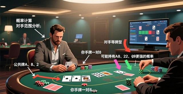 GG扑克算牌方法：职业玩家教你德州扑克概率计算与听牌技巧