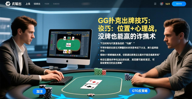 GG扑克出牌技巧：位置+心理战，没牌也能赢的诈唬术