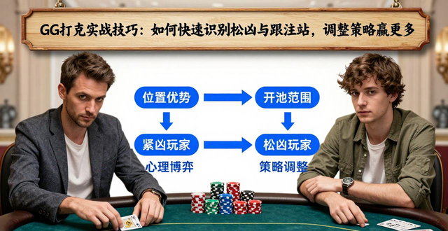 GG扑克实战技巧：如何快速识别松凶与跟注站，调整策略赢更多