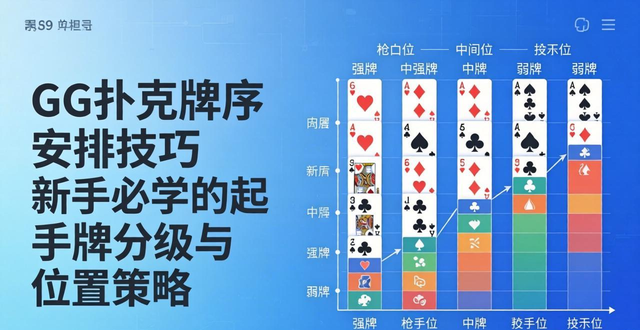 GG扑克牌序安排技巧 新手必学的起手牌分级与位置策略
