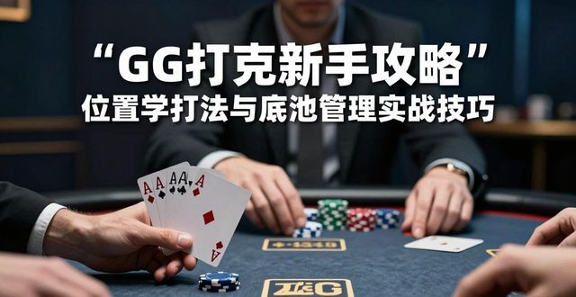 GG扑克新手攻略 位置学打法与底池管理实战技巧