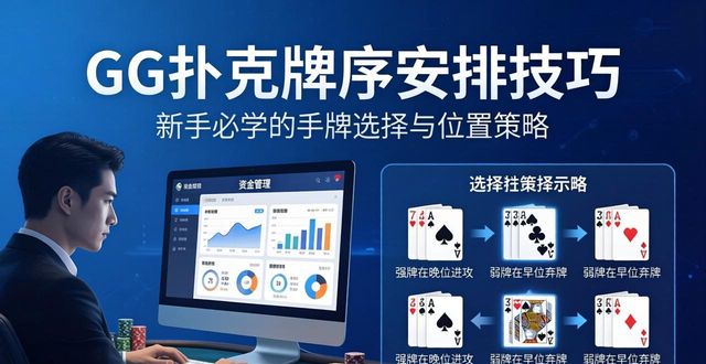 GG扑克牌序安排技巧 新手必学的手牌选择与位置策略