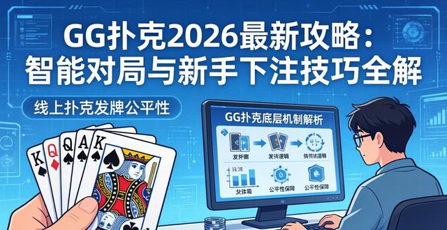 GG扑克2026最新攻略：智能对局与新手下注技巧全解