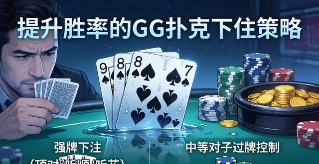 提升胜率的GG扑克下注策略：从翻前到河牌的行动指南
