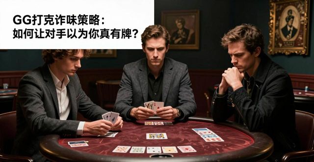GG扑克诈唬策略：如何让对手以为你真有牌？