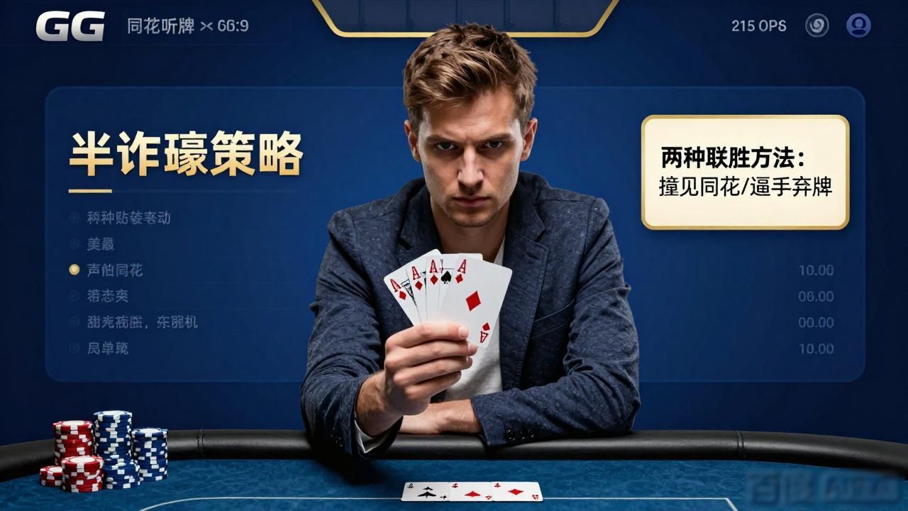 GG扑克热门牌型攻略：掌握同花听牌的正确玩法
