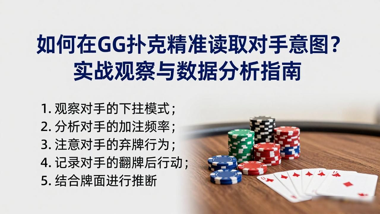 如何在GG扑克精准读取对手意图？实战观察与数据分析指南