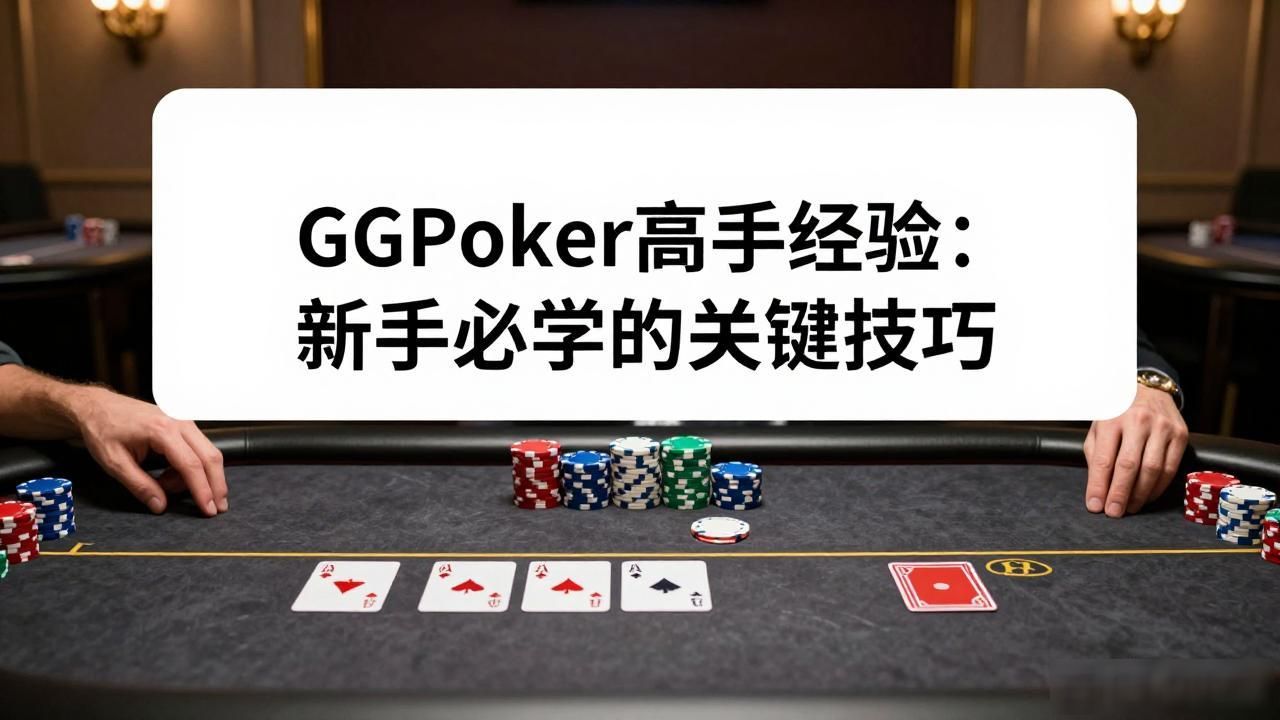 ggpoker高手经验：新手必学的关键技巧